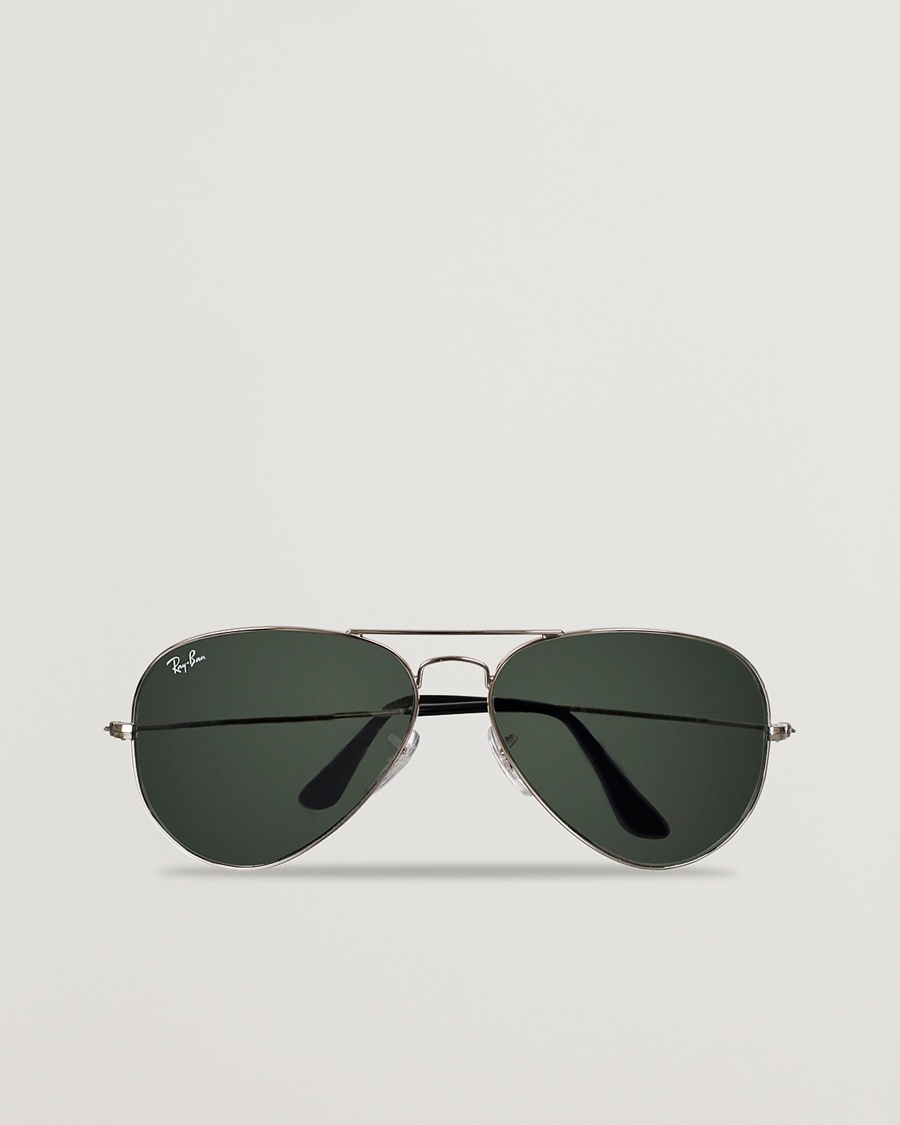 Ray-Ban 0RB3025 Aviator Large Metal Sunglasses Silver/Grey Mirror – Silver