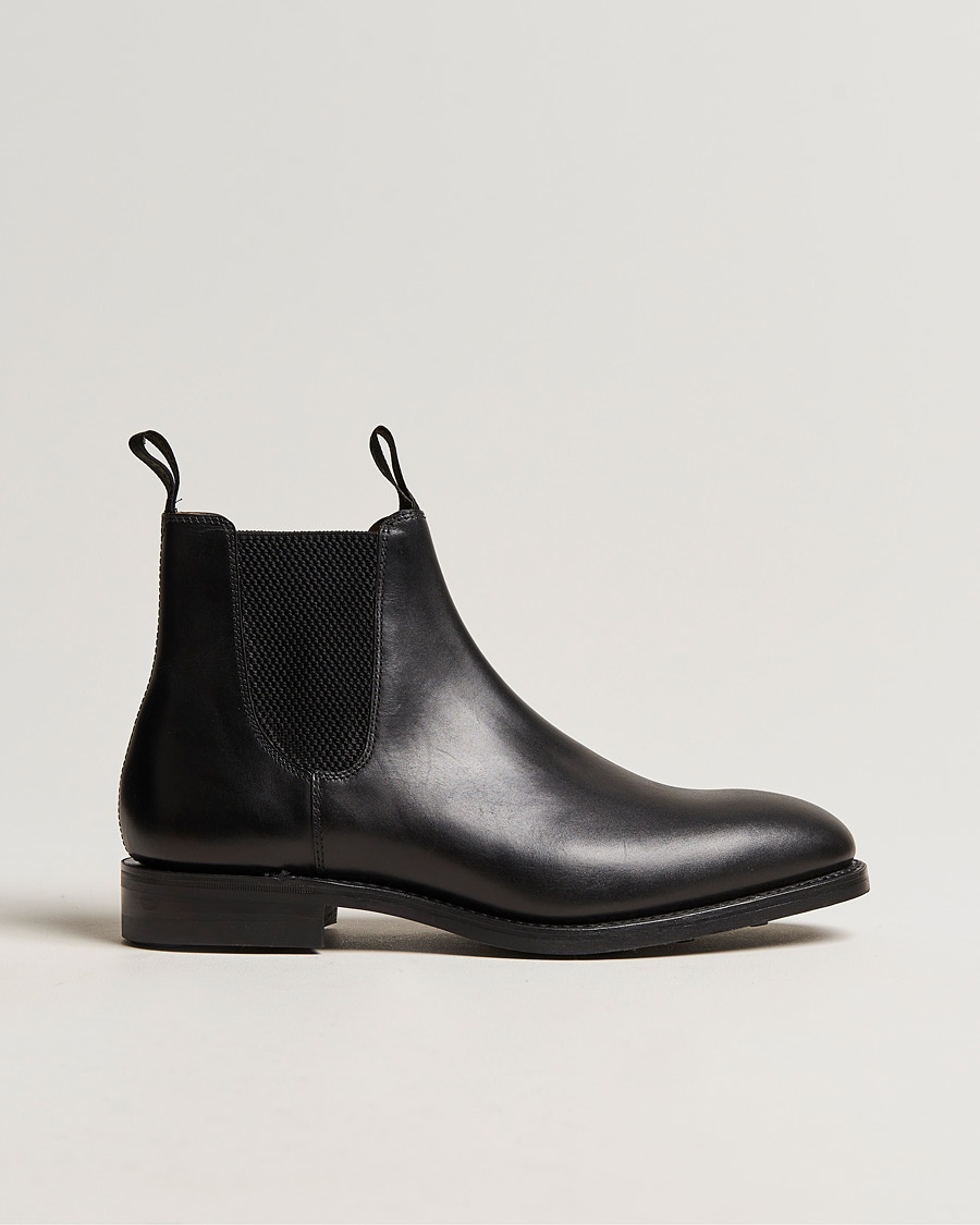 Loake 1880 Chatsworth Chelsea Boot Black Calf – Black