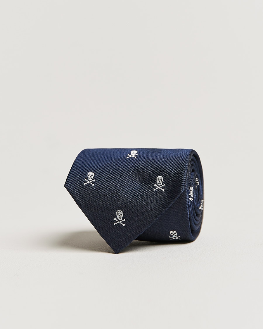 Ralph Lauren Purple Label Ralph Lauren Purple LabelSkull & Crossbone Silk TieNavy – Blue