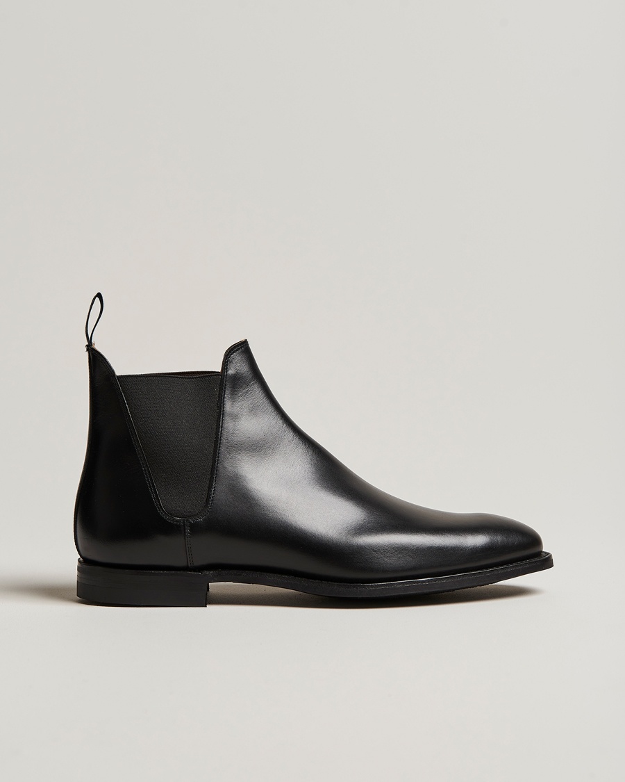 Crockett & Jones Chelsea 8 City Sole Black Calf – Black