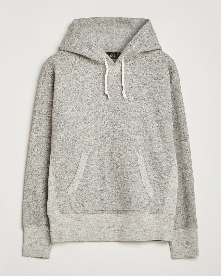 RRL Hooded Pullover Athletic Grey Heather – Grey
