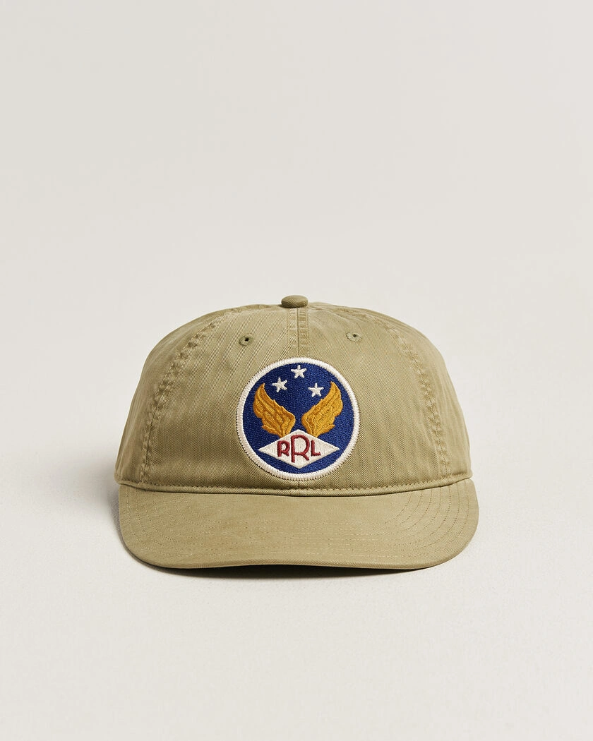 RRL Garment Dyed Ball Cap Beige – Green