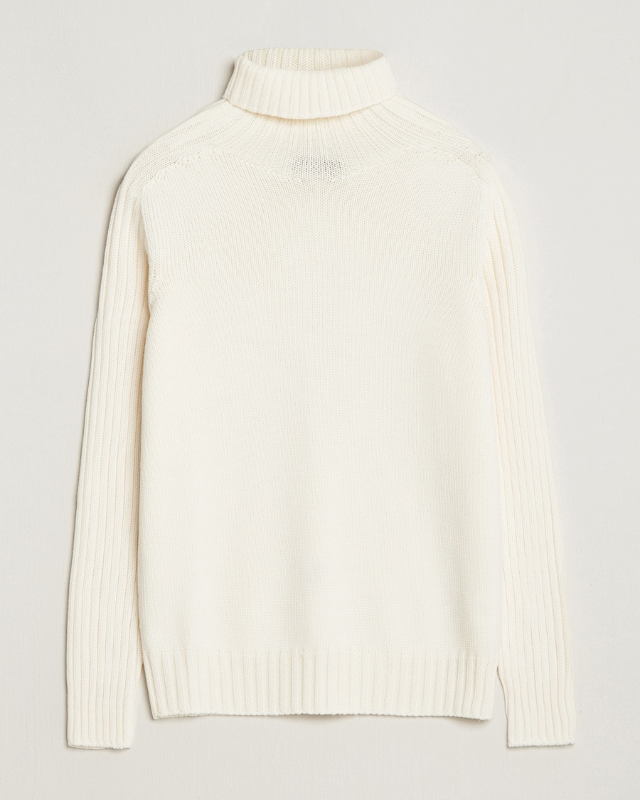 Gran Sasso Rainwool Rollneck White – White