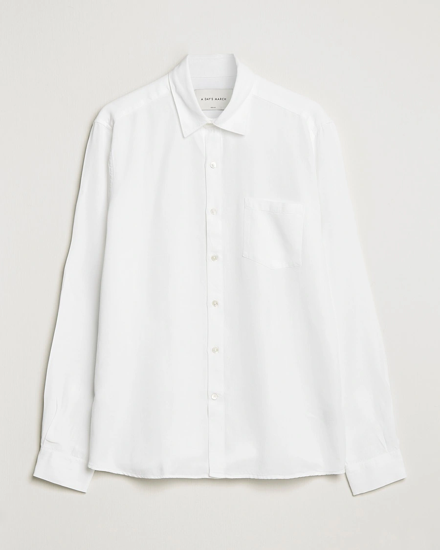 A Day's March Daintree Lyocell Shirt White – White
