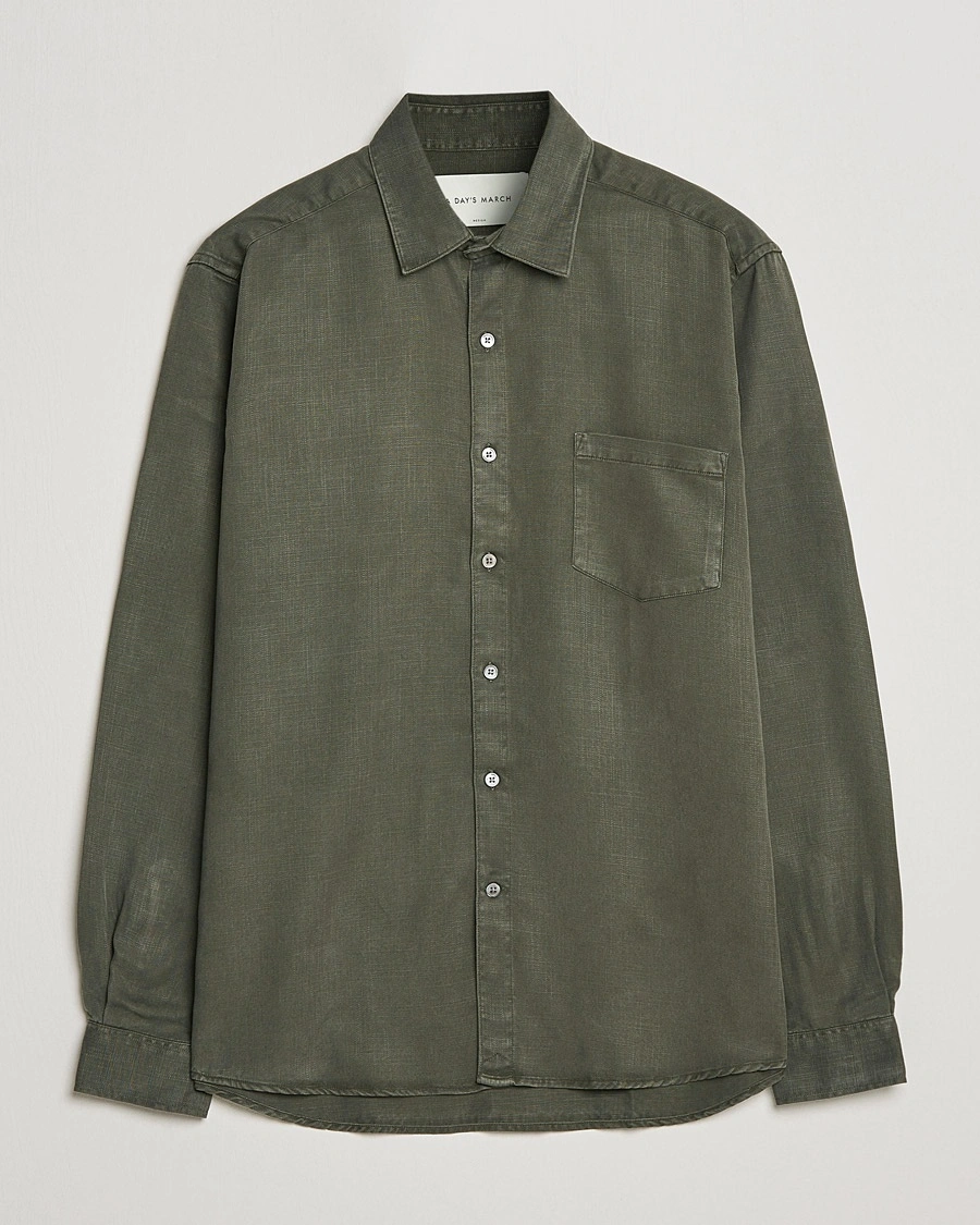 A Day's March Daintree Lyocell Shirt Olive – Green