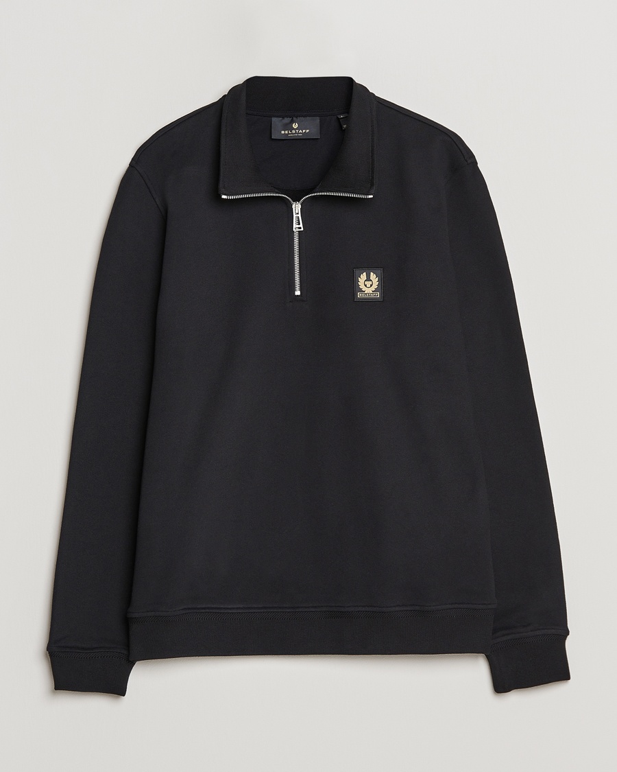 Belstaff Signature Half Zip Sweatshirt Black – Black