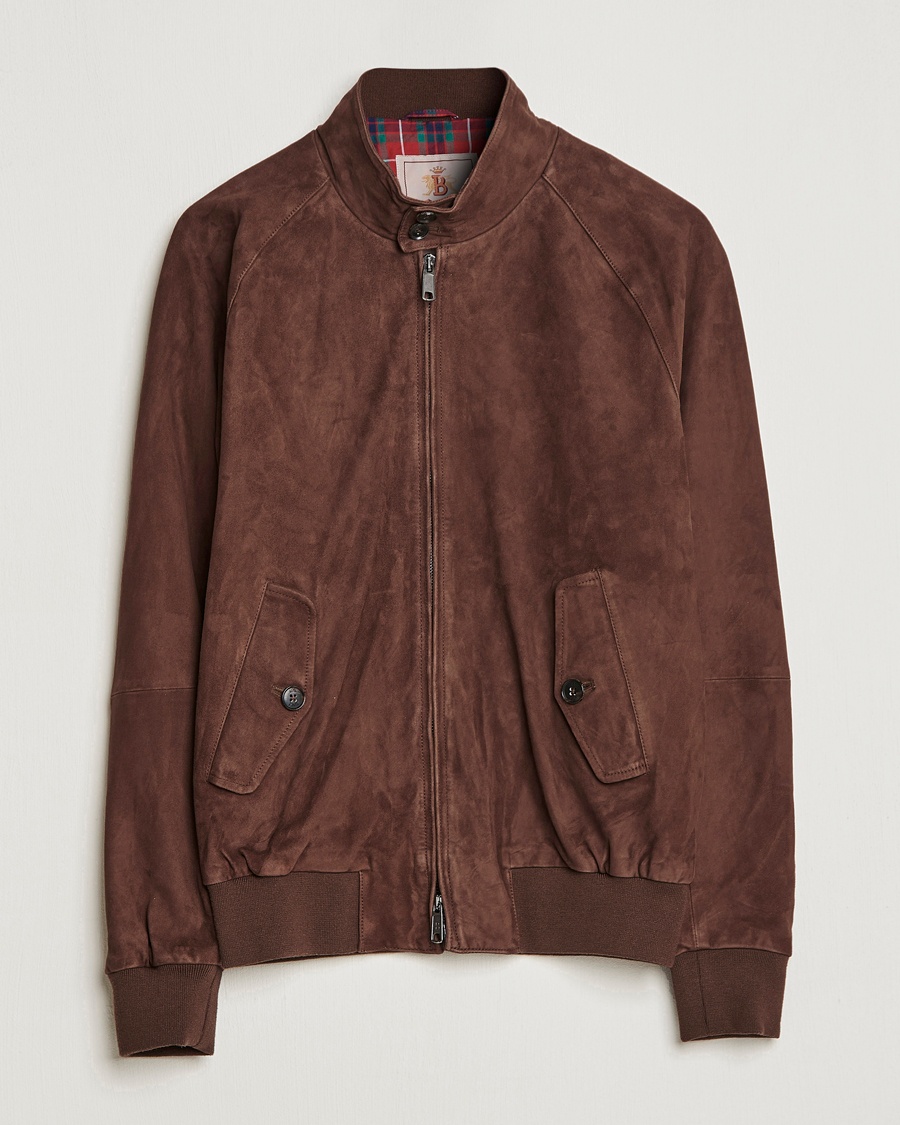 Baracuta G9 Suede Jacket Chocolate – Brown
