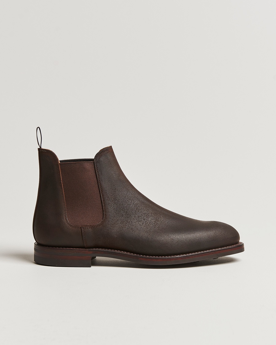 Crockett & Jones Chelsea 5 Dk Brown Rough-Out Suede – Brown