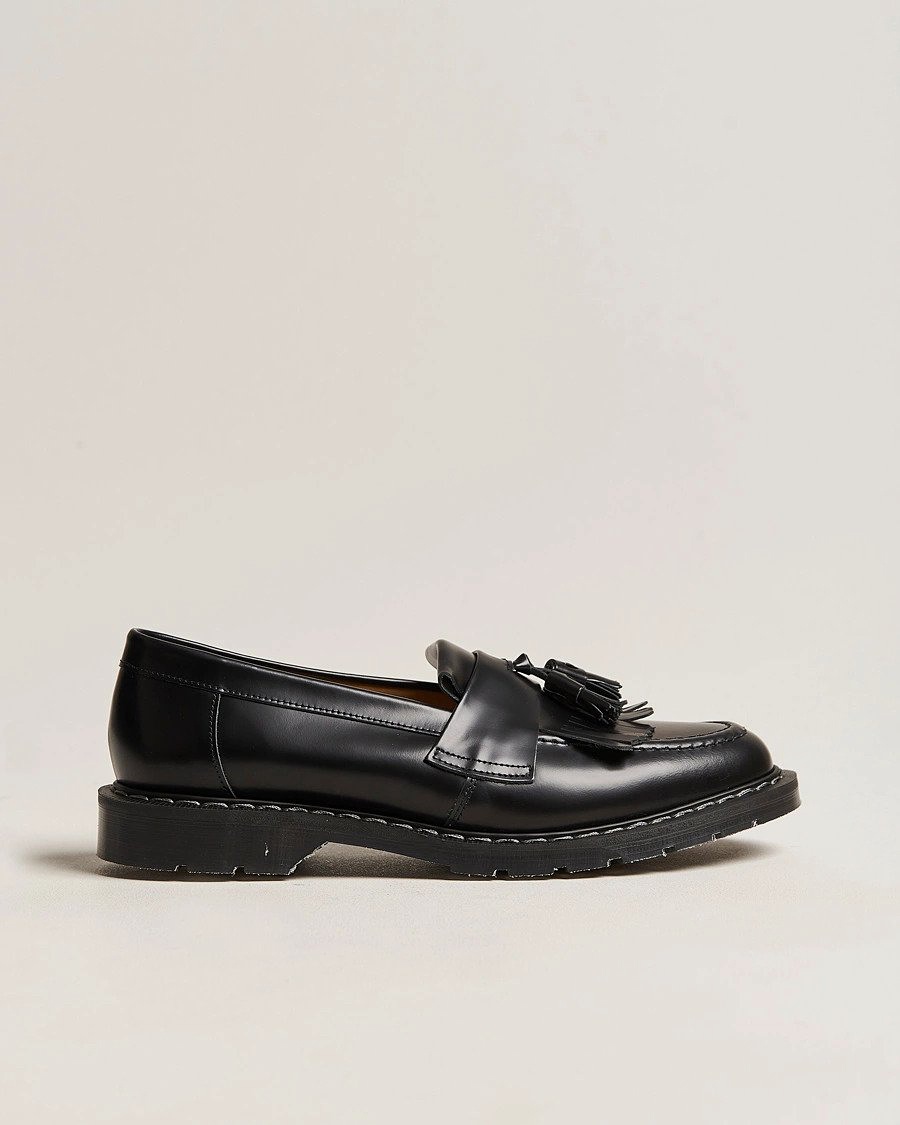 Solovair Tassel Loafer Black Shine – Black
