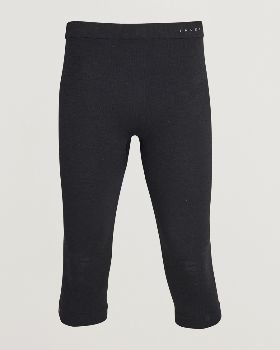 Falke Sport 3/4 Tights Wool Tech Light Black – Black