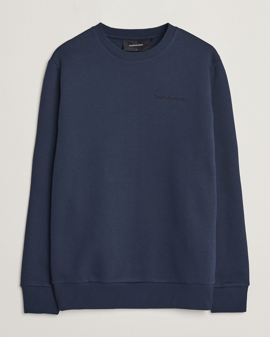 Peak Performance Original Logo Crew Neck Sweatshirt Blue Shadow – Blue