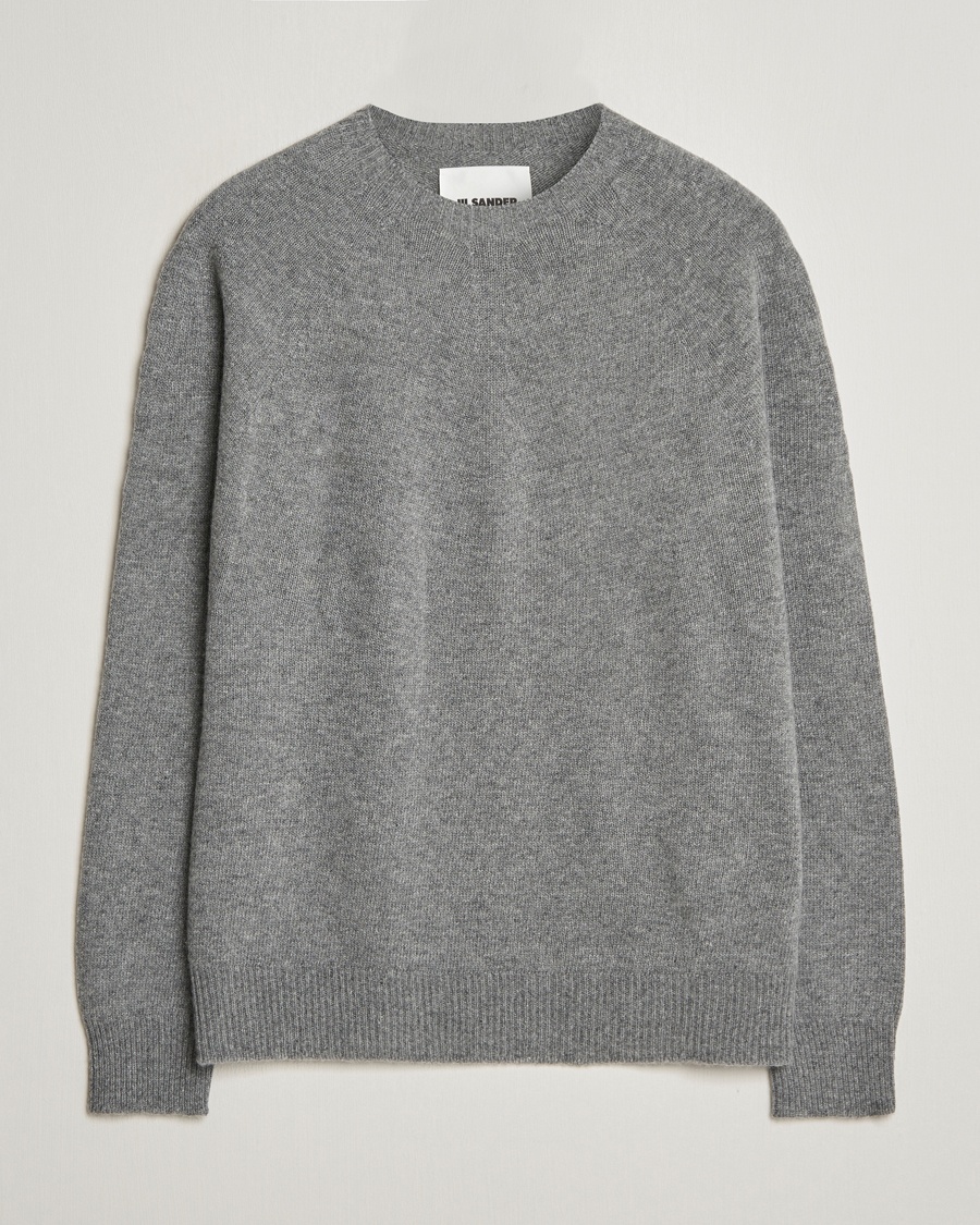 Jil Sander Seamless Crew Neck Sweater Grey Melange – Grey