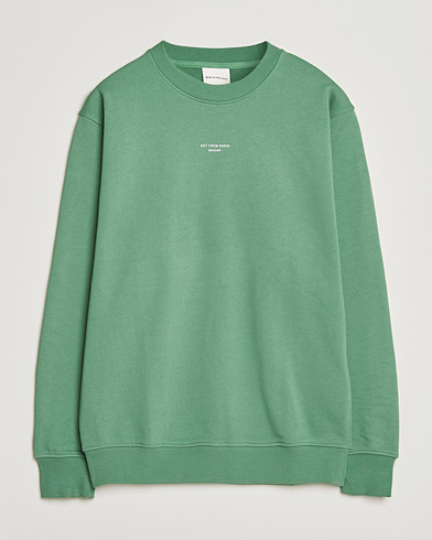 Drôle de Monsieur Classic Slogan Sweatshirt Water Green – Green
