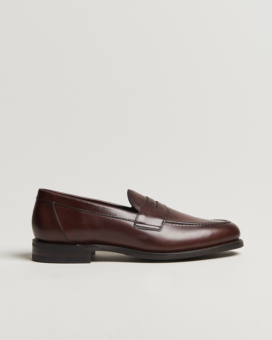 Loake Shoemakers Loake 1880 Imperial Penny Loafer Dark Brown – Brown