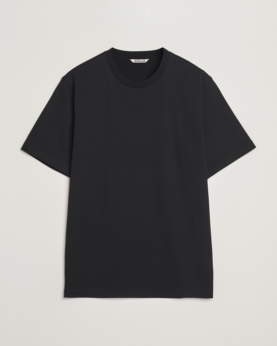Auralee Luster Plating T-Shirt Black – Black