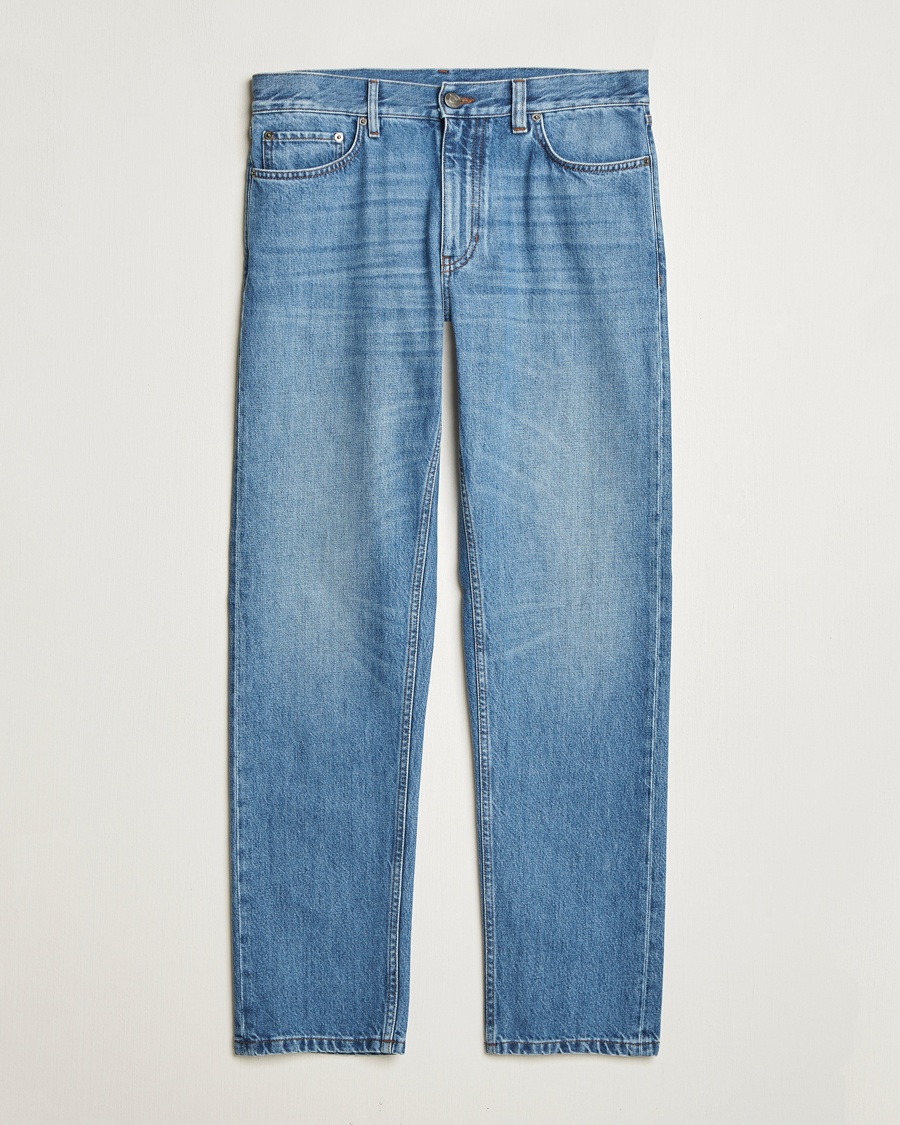 Zegna 5-Pocket Denim Jeans Medium Blue Wash – Blue
