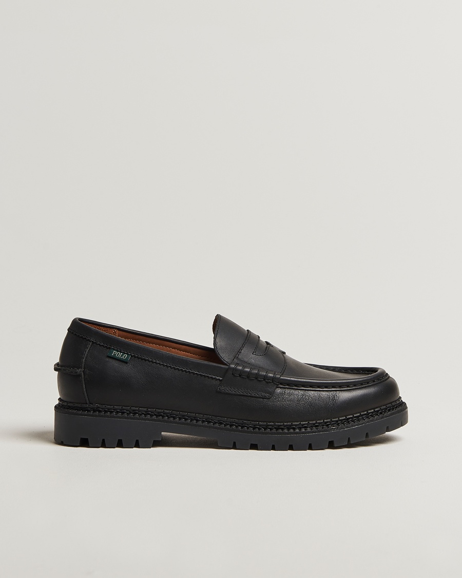 Polo Ralph Lauren Jett Penny Loafers Black Calf – Black