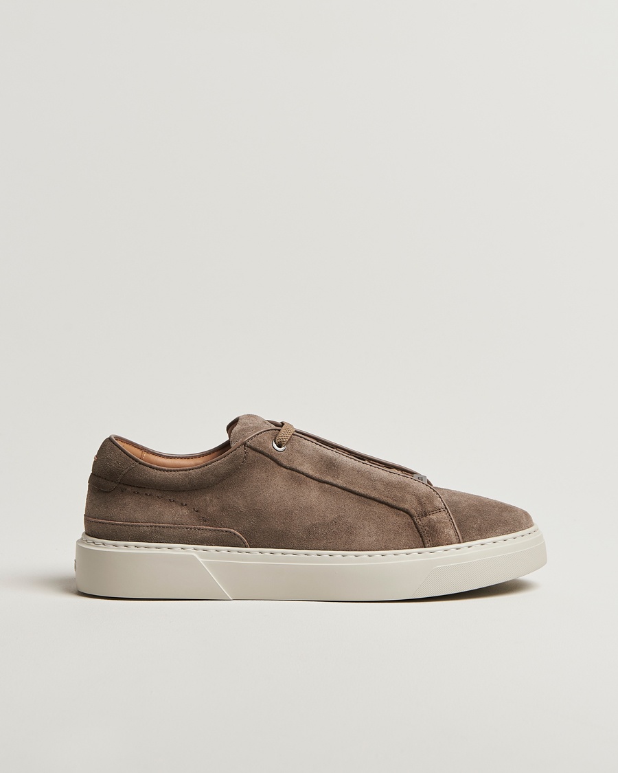 BOSS CAMEL Gary Suede Sneaker Dark Beige – Beige