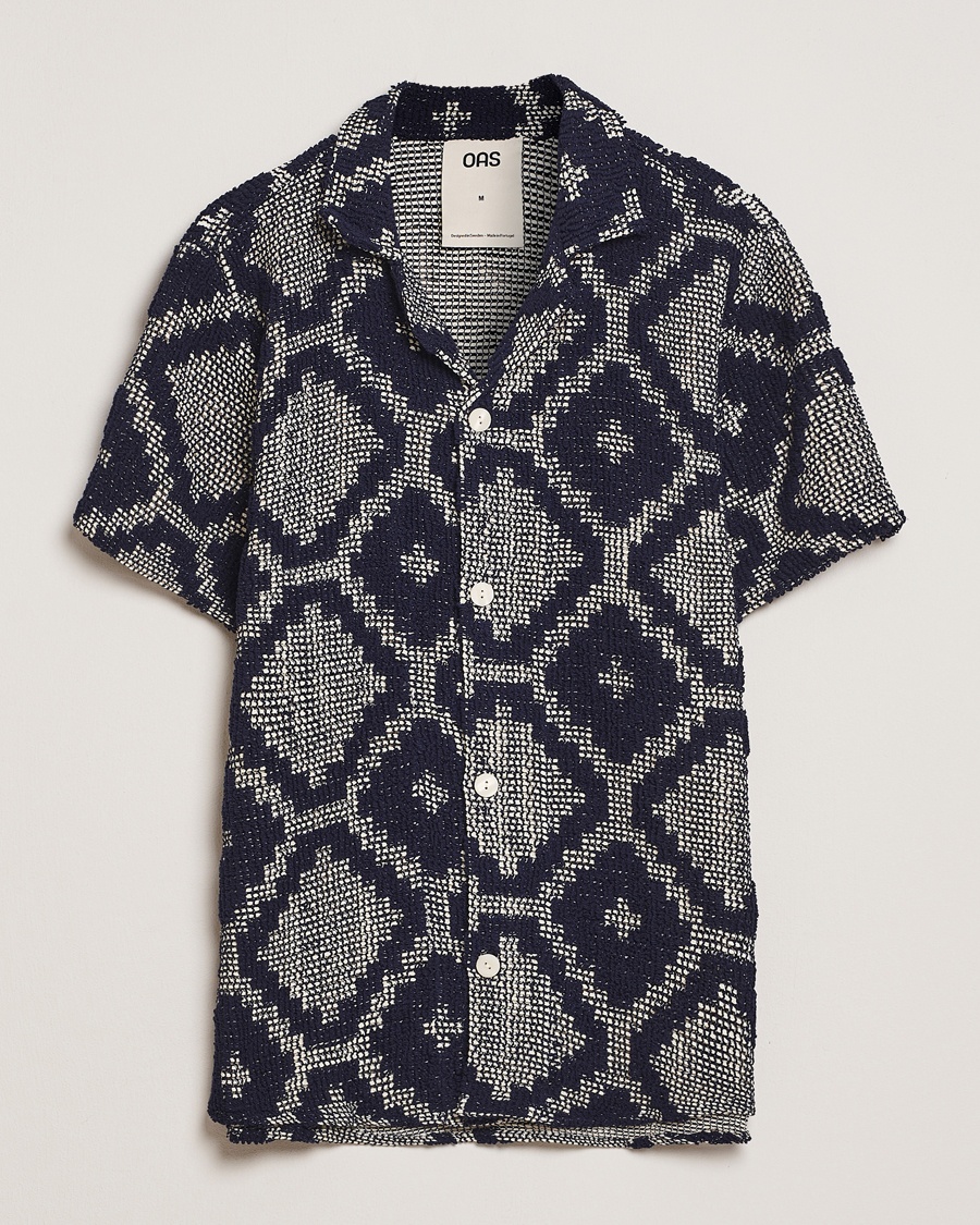 OAS Cuba Crochet Shirt Trastevere – Blue