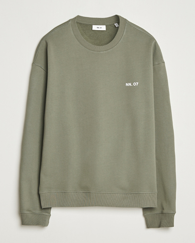 NN07 Dagon Crew Neck Sweatshirt Capers Green – Green