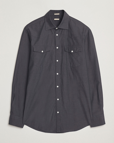Massimo Alba Arizona Western Shirt Dark Blue – Blue
