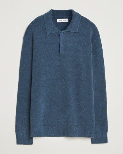 Samsøe Samsøe Nino Knitted Polo Midnight Navy – Blue