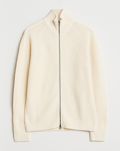 Forét Delta Wool Zip Knit Cloud – White