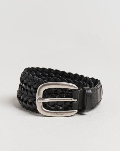 Golden Goose Woven Belt Black Calf – Black