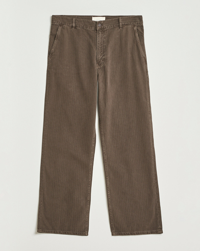 Jeanerica Genua Herringbone Twill Chino Brown – Brown