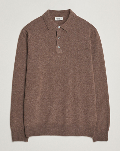 Morgano Wool/Cashmere Polo Brown – Brown
