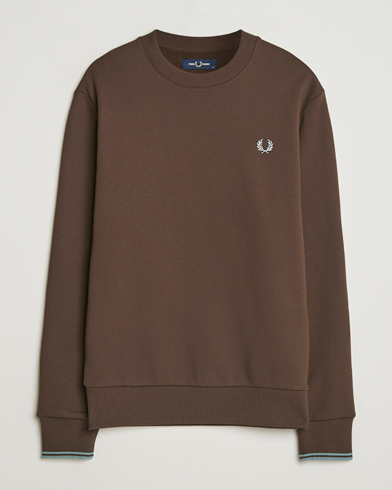 Fred Perry Crew Neck Sweatshirt Burnt Tobacco – Brown