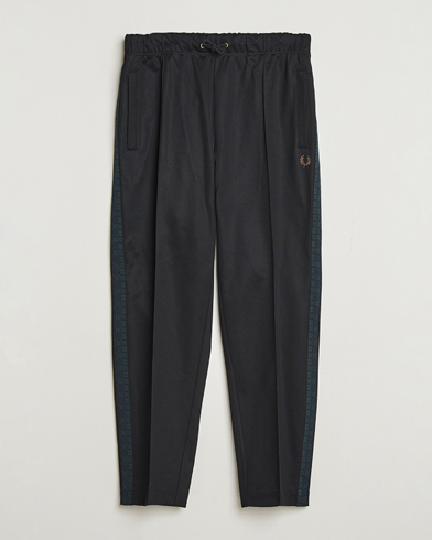 Fred Perry Blackwatch Tartan Taped Track Pants Black – Black