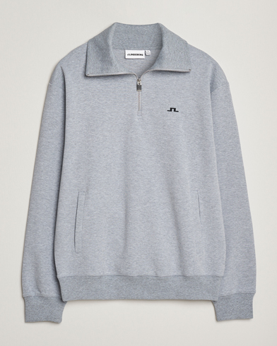 J.Lindeberg Callan Jersey Half Zip Medium Grey Melange – Grey