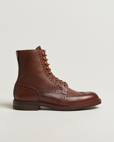 Crockett & Jones Islay Boot Tan Scotch Grain Calf – Brown