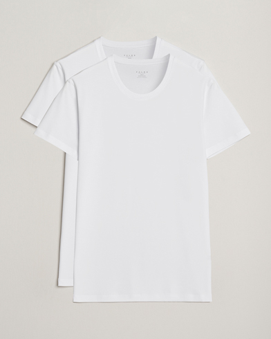 Falke 2-Pack Cotton Crew Neck T-Shirt White – White