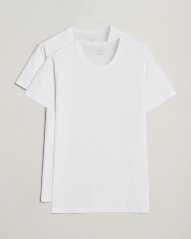 Falke 2-Pack Cotton Crew Neck T-Shirt White – White