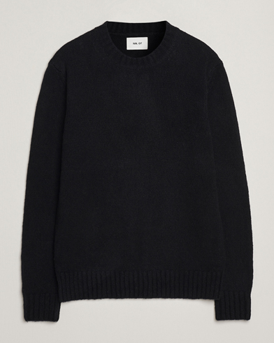 NN07 Lee Wool Knitted Sweater Black – Black