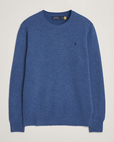 Polo Ralph Lauren Wool/Cashmere Crew Neck Seasalt Blue Heather – Blue