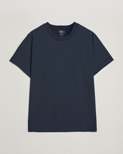 A.P.C. Embroidered APC T-Shirt Dark Navy – Blue