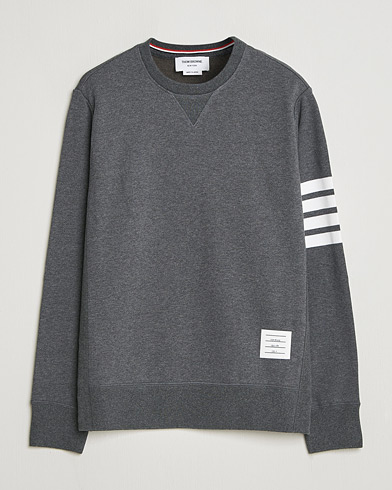 Thom Browne Classic 4 Bar Loopback Sweatshirt Dark Grey – Grey