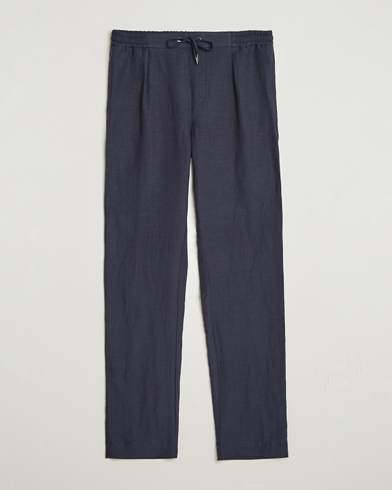 Ralph Lauren Purple Label Dorset Drawstring Trousers Chairman Navy – Blue