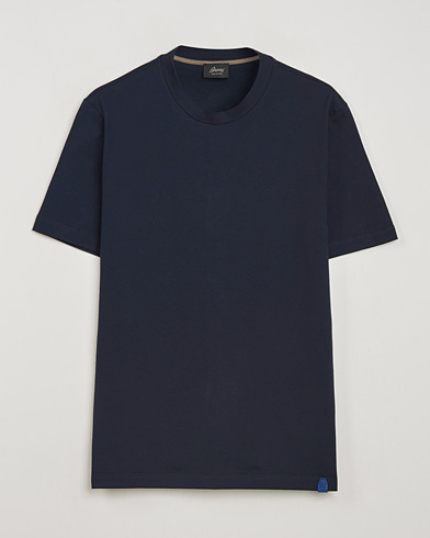 Brioni Short Sleeve Cotton T-Shirt Navy – Blue