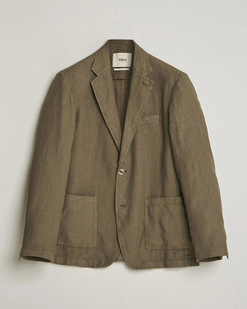 Altea Linen Blazer Military – Green