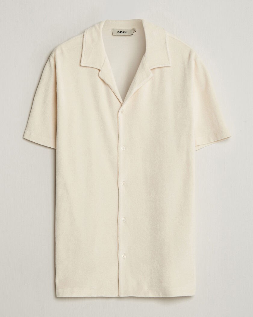 Altea Terry Bowling Shirt Off White – White