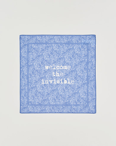 Massimo Alba Printed Cotton Voile Hankerchief Tulip – Blue