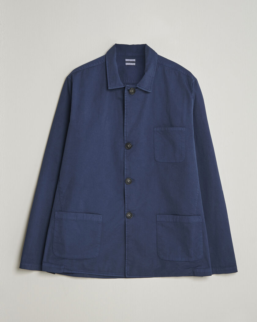 Massimo Alba Florida Cotton Shirt Jacket Midnight Blue – Blue