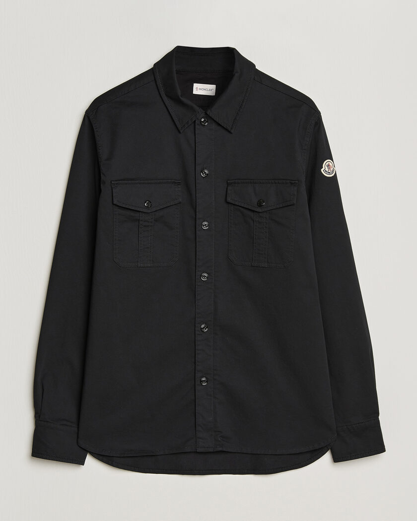 Moncler Double Pocket Overshirt Black – Black