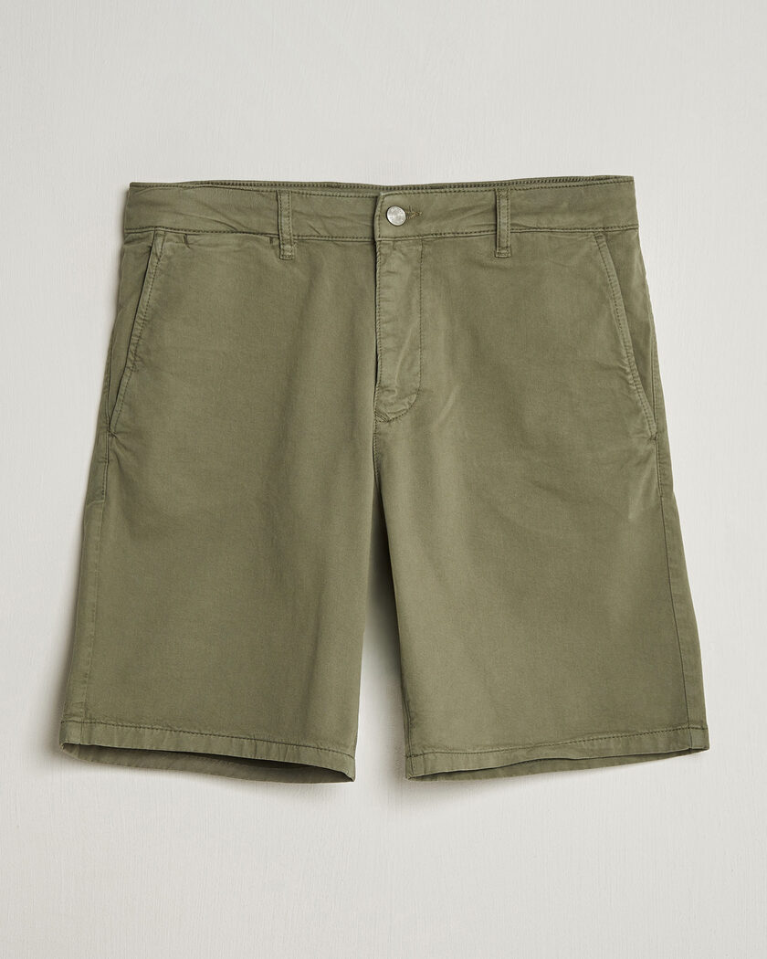 NN07 Aden Regular Fit Chino Shorts Capers Green – Green