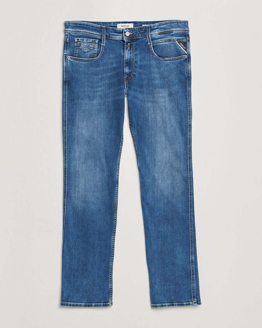 Replay Anbass Powerstretch Jeans Medium Blue – Blue