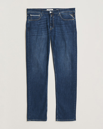 Replay Grover Straight Fit Powerstretch Jeans Medium Blue – Blue